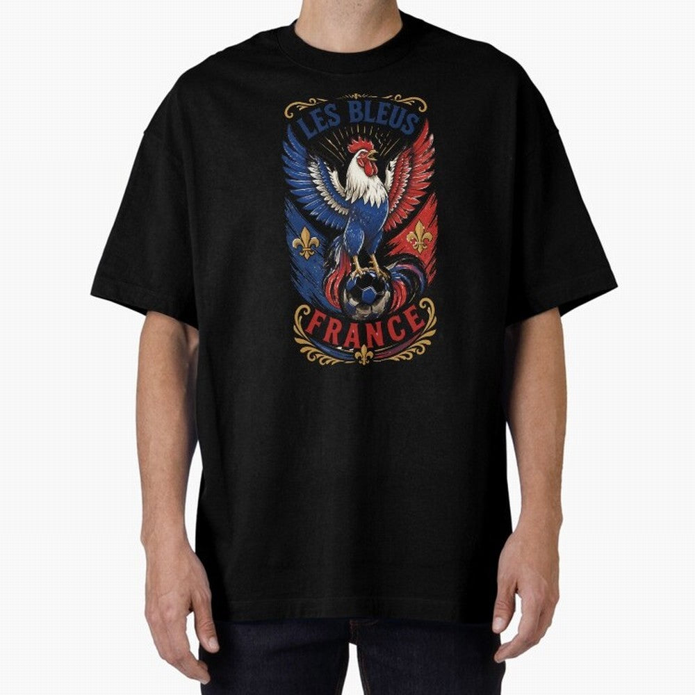 France Soccer Rooster - Les Bleus Vintage Patriotic Football Fan T-Shirt Classic T-Shirt Celebrate Fan Culture around the FIFA World Cup 2026 USA Canada Mexico Journey through Neymar, Haaland and Cristiano Ronaldo Highlights, Argentina, France and