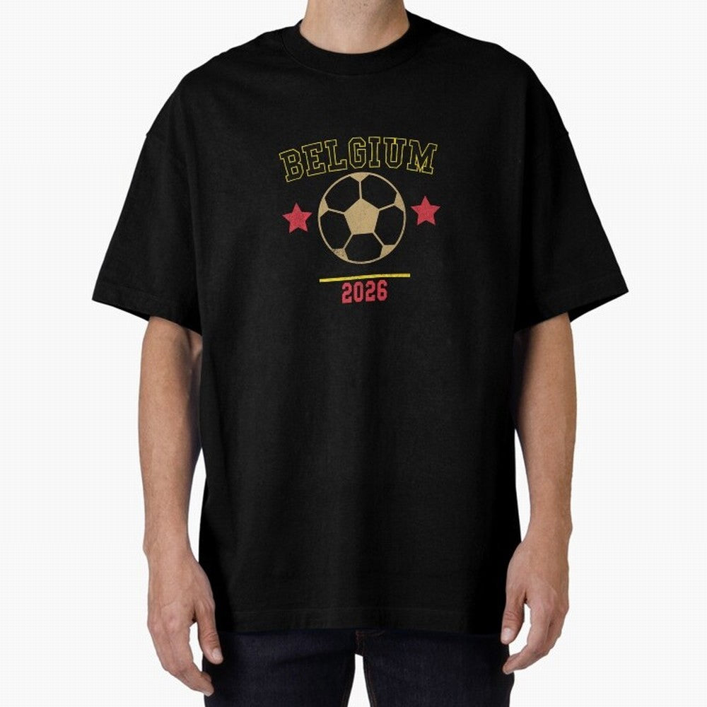 Belgium ¡ª Vintage Soccer Tee Classic T-Shirt Back Your Heroes with FIFA World Cup 2026 Inspired by Neymar, France and Portugal Energy, Retro Football Energy, Iconic Rivalries, Trophy Chase Drama and Stadium Atmosphere; Perfect for Supporters Who