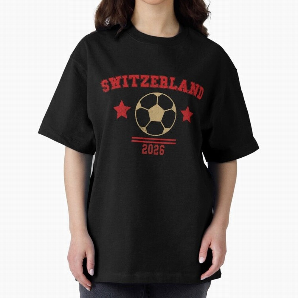 Switzerland ¡ª Vintage Soccer Tee Classic T-Shirt Feel International Energy from FIFA World Cup 2026 Centered on CR7, Argentina Energy, Stadium Memories, Football Loyalty, International Chants and Championship Tradition; Great for Watch Parties,
