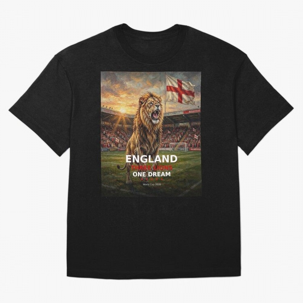 England Three Lions One Dream - World Cup 2026 Soccer Fan Tee Classic T-Shirt Enjoy the Biggest Football Party of FIFA World Cup 2026 for Fans of CR7 and France and Portugal, Bringing Supporter Pride, Iconic Celebrations, Legendary Names and Global