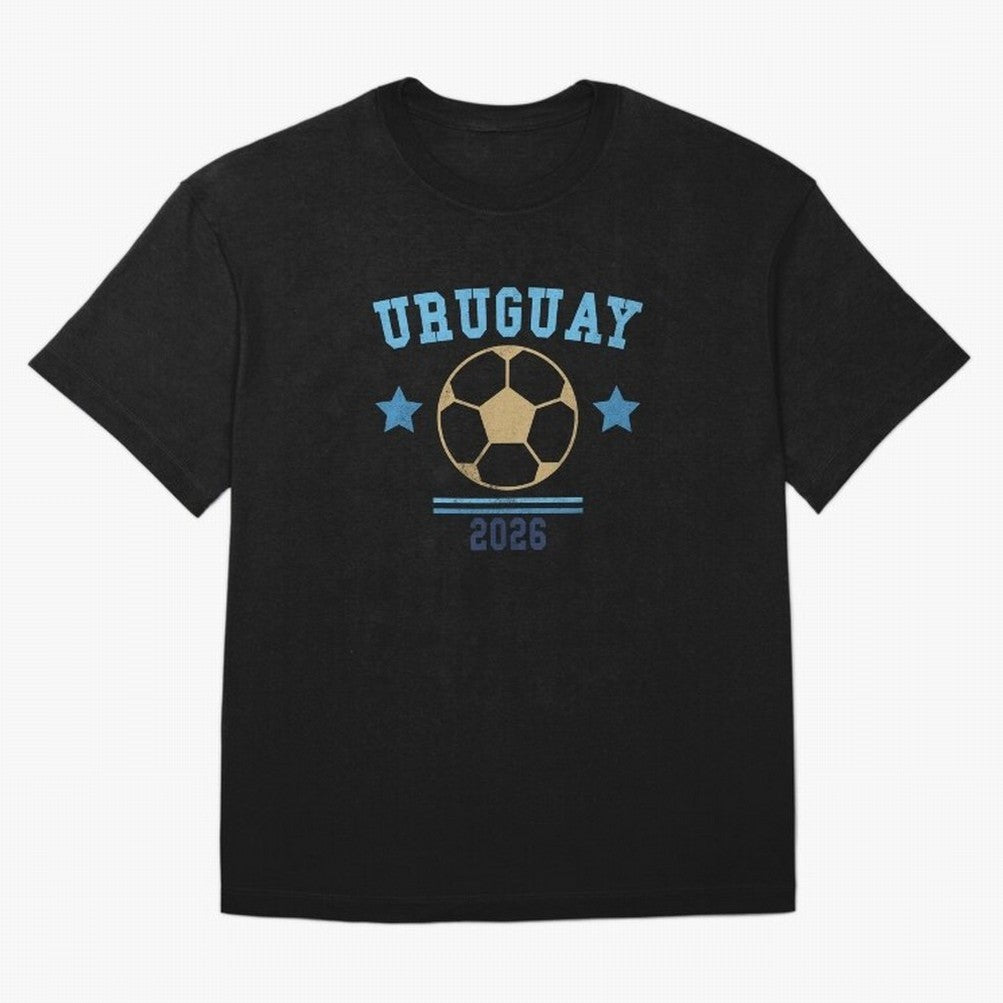 Uruguay 2026 ¡ª Vintage Soccer Tee Classic T-Shirt Live the Energy of FIFA World Cup 2026 for Fans of Messi, CR7 and Mbappe and Portugal, Spain and Germany, Bringing Soccer Culture, Superstar Moments, National Team Dreams and Competitive Fire;
