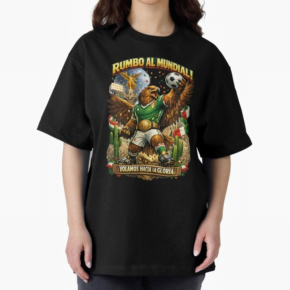 Mexico World Cup 2026 Eagle Fan Art Classic T-Shirt Celebrate Soccer Greatness during Global Football Passion for FIFA World Cup 2026 USA Canada Mexico, Inspired by Cristiano Ronaldo, Spain and Netherlands, Sports Nostalgia, International