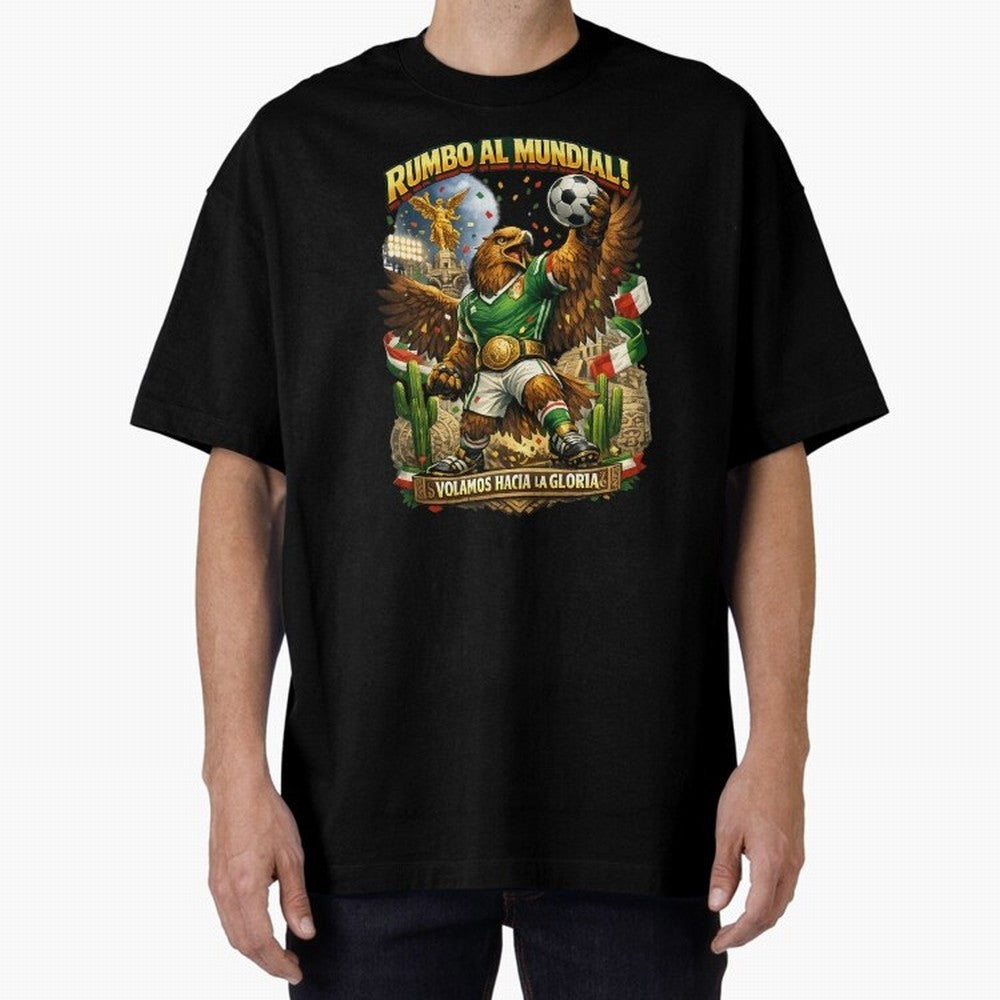 Mexico World Cup 2026 Eagle Fan Art Classic T-Shirt Celebrate Soccer Greatness during Global Football Passion for FIFA World Cup 2026 USA Canada Mexico, Inspired by Cristiano Ronaldo, Spain and Netherlands, Sports Nostalgia, International