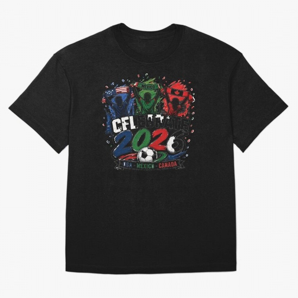 Celebrate 2026 USA Mexico Canada Soccer Fans Classic T-Shirt Bring International Match Energy to FIFA World Cup 2026 USA Canada Mexico Spirit, Centered on Brazil, Cristiano Ronaldo, Haaland and CR7, Supporter Pride, Iconic Celebrations, Legendary