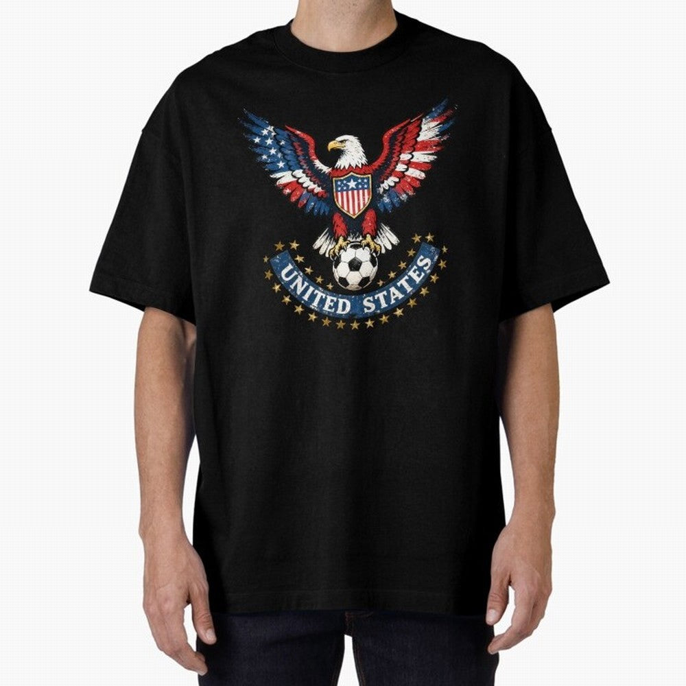 USA Soccer Eagle - United States Football Fan Classic T-Shirt Celebrate Fan Favorites in FIFA World Cup 2026 USA Canada Mexico for Fans of Haaland and France and Portugal, Bringing Sports Nostalgia, International Competition, Famous Players and