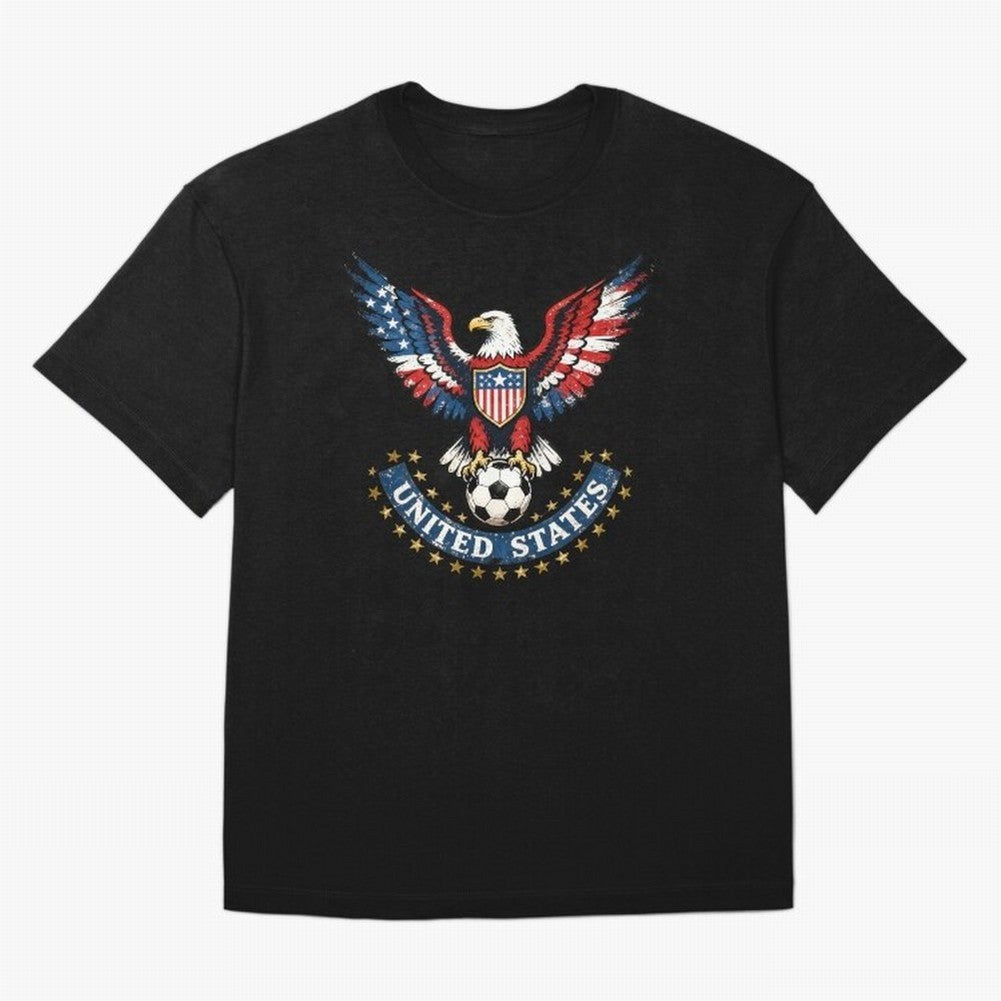 USA Soccer Eagle - United States Football Fan Classic T-Shirt Celebrate Fan Favorites in FIFA World Cup 2026 USA Canada Mexico for Fans of Haaland and France and Portugal, Bringing Sports Nostalgia, International Competition, Famous Players and