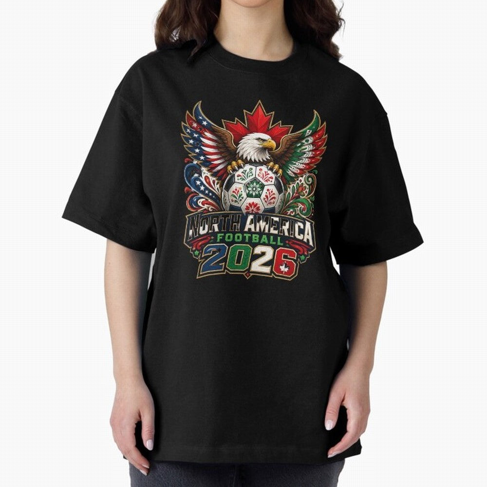 United by Football 2026 North America Soccer Design Classic T-Shirt Support Global Football Passion for FIFA World Cup 2026 USA Canada Mexico, Built around CR7 and Messi, England, France and Netherlands, Worldwide Fan Energy, Dramatic Goals,