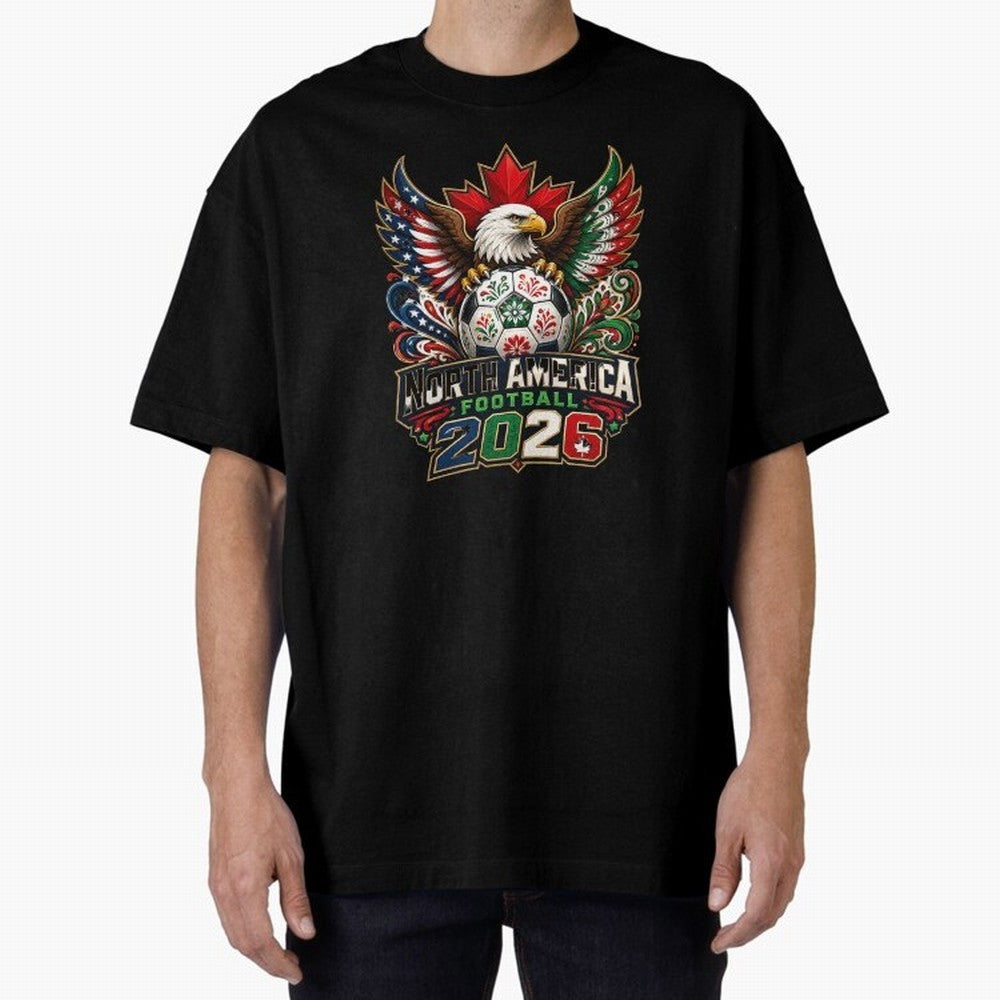 United by Football 2026 North America Soccer Design Classic T-Shirt Support Global Football Passion for FIFA World Cup 2026 USA Canada Mexico, Built around CR7 and Messi, England, France and Netherlands, Worldwide Fan Energy, Dramatic Goals,