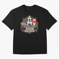 Football Spirit 2026 USA Mexico Canada Patch Design Classic T-Shirt Bring Bold Fan Energy to the FIFA World Cup 2026 USA Canada Mexico Journey through Messi, CR7 and Mbappe Highlights, France Pride, Classic Soccer Heritage, Championship Pressure,