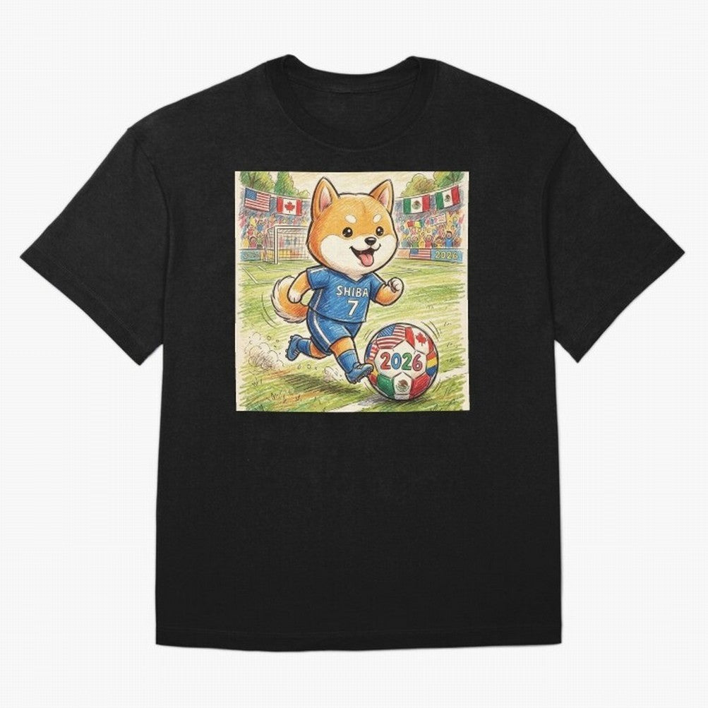 2026 World Cup Shiba Inu Ace #7 - Stadium Action Art Classic T-Shirt Bring Retro Soccer Energy to FIFA World Cup 2026 for Fans of Messi and Cristiano Ronaldo and England, France and Netherlands, Bringing Football History, Final Match Energy, Crowd