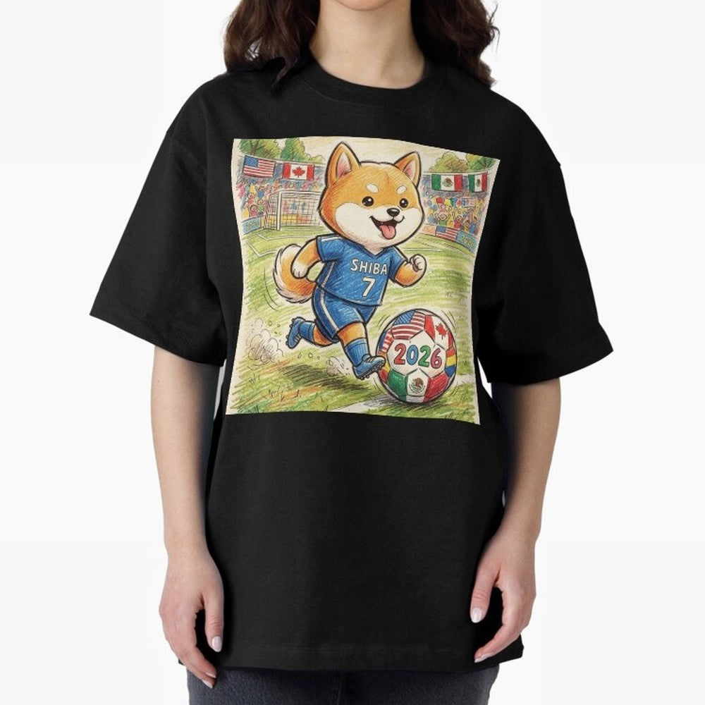 2026 World Cup Shiba Inu Ace #7 - Stadium Action Art Classic T-Shirt Bring Retro Soccer Energy to FIFA World Cup 2026 for Fans of Messi and Cristiano Ronaldo and England, France and Netherlands, Bringing Football History, Final Match Energy, Crowd