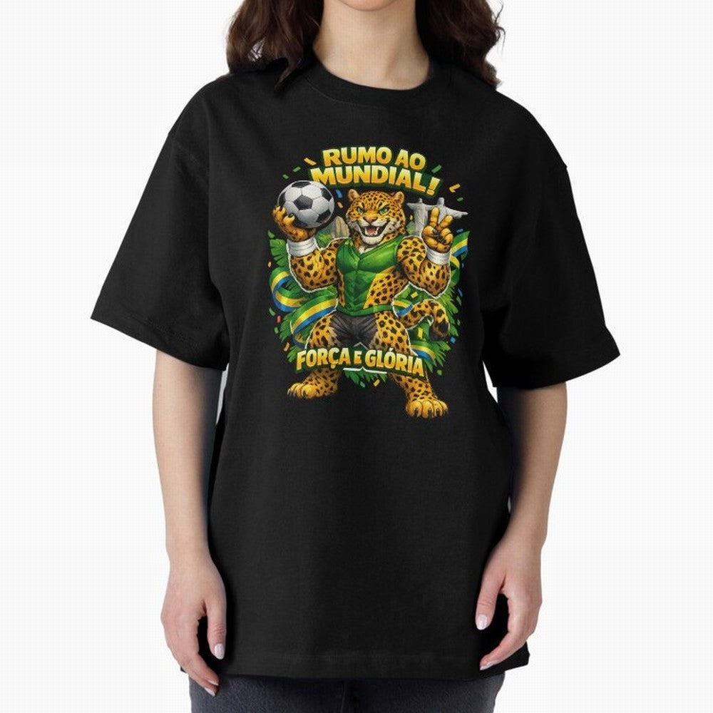 Brazil World Cup 2026 Jaguar Fan Art Classic T-Shirt Wear the Spirit of FIFA World Cup 2026 USA Canada Mexico Spirit, Driven by Netherlands, Cristiano Ronaldo, Haaland and CR7, Classic Soccer Heritage, Championship Pressure, Fan Loyalty and