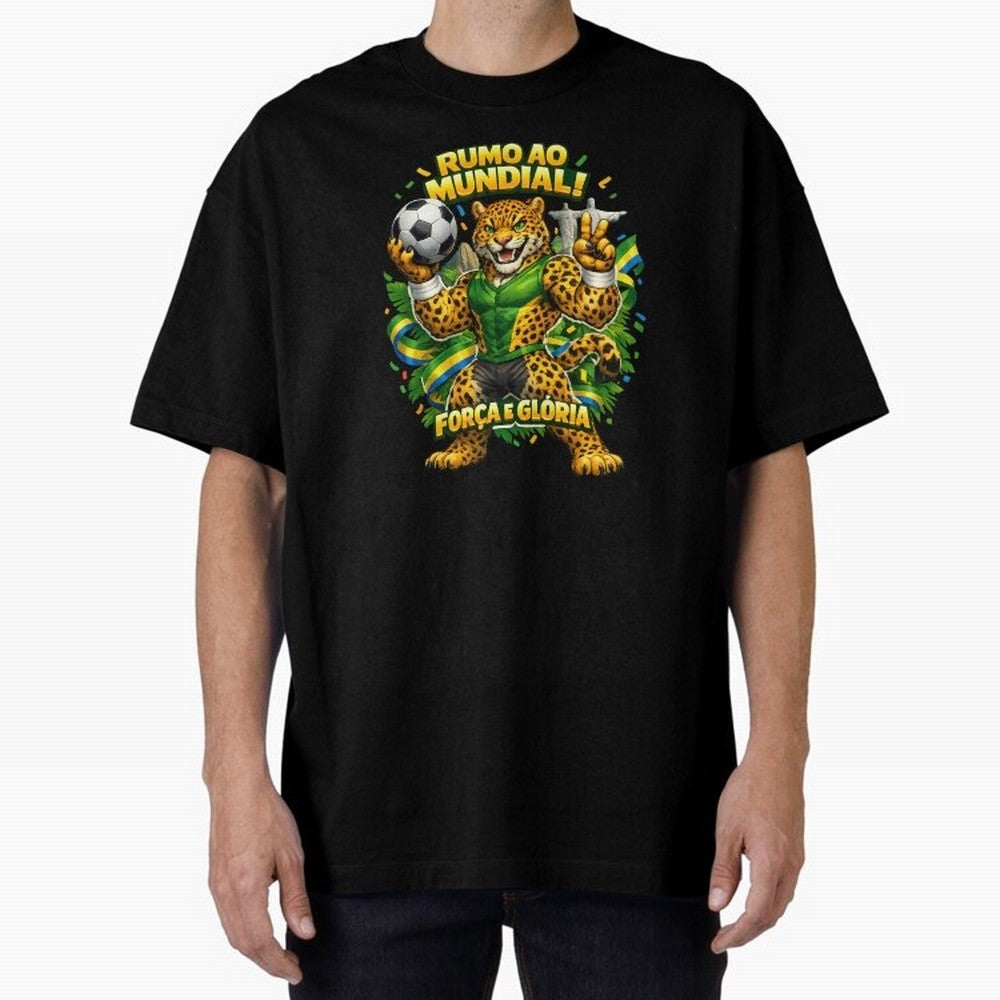 Brazil World Cup 2026 Jaguar Fan Art Classic T-Shirt Wear the Spirit of FIFA World Cup 2026 USA Canada Mexico Spirit, Driven by Netherlands, Cristiano Ronaldo, Haaland and CR7, Classic Soccer Heritage, Championship Pressure, Fan Loyalty and