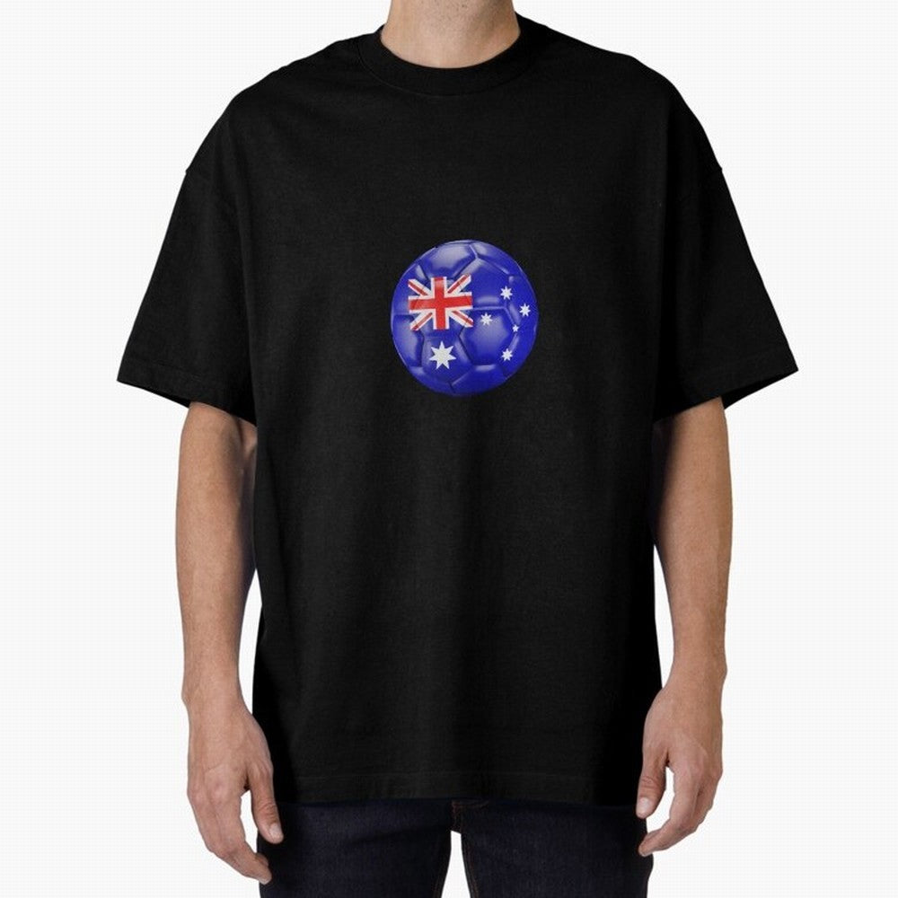Australia Ball Classic T-Shirt Stand with Global Football Passion for FIFA World Cup 2026, Featuring Haaland, Spain and Netherlands, Sports Nostalgia, International Competition, Famous Players and Unforgettable Victories; Made for Die Hard