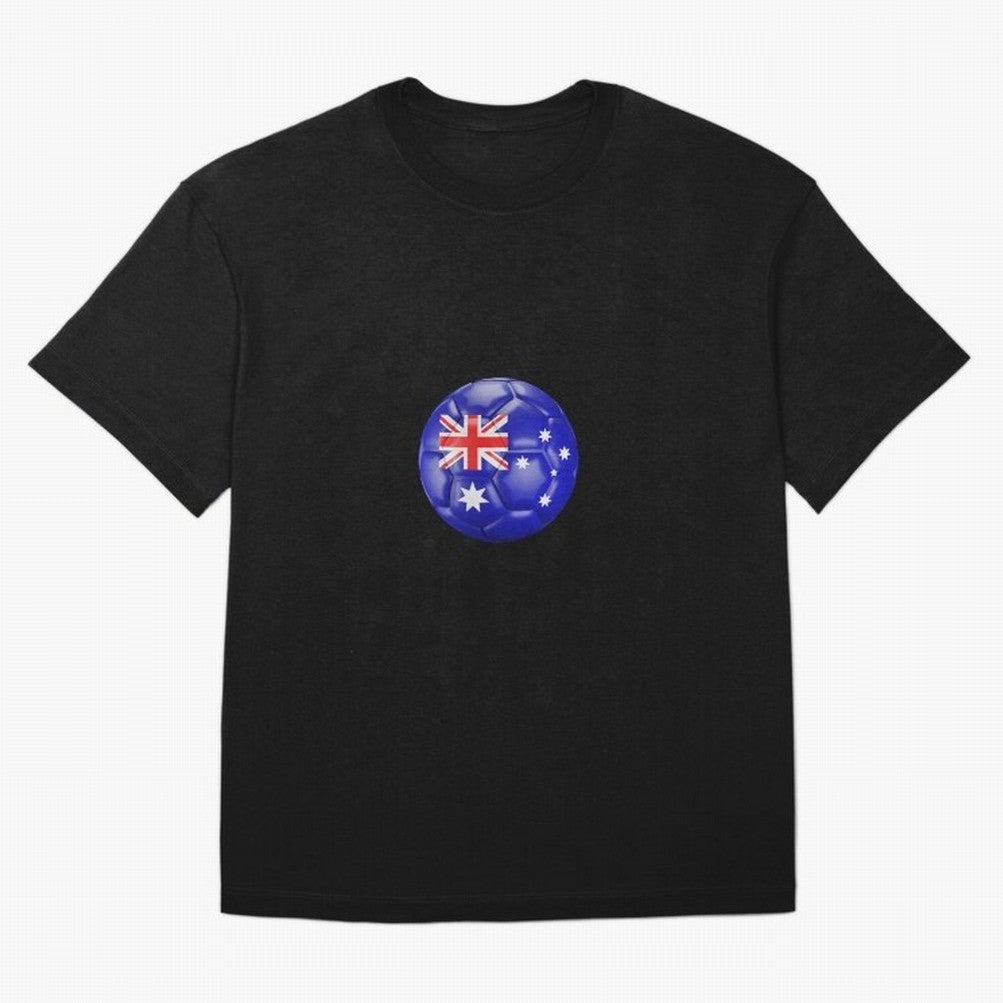 Australia Ball Classic T-Shirt Stand with Global Football Passion for FIFA World Cup 2026, Featuring Haaland, Spain and Netherlands, Sports Nostalgia, International Competition, Famous Players and Unforgettable Victories; Made for Die Hard