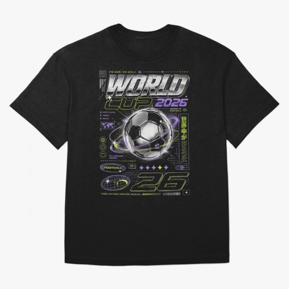 WORLD CUP 2026 RETRO Classic T-Shirt Celebrate the Next Chapter of FIFA World Cup 2026 USA Canada Mexico Centered on Haaland and Mbappe, England and Germany Energy, Worldwide Fan Energy, Dramatic Goals, Stadium Lights and Championship Celebrations;
