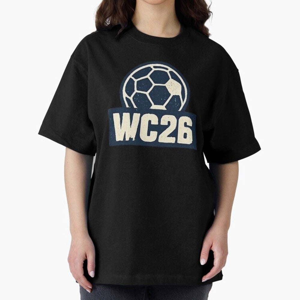 WC26 Retro Soccer Ball Vintage Football Fan Design Classic T-Shirt Bring Global Football Passion for FIFA World Cup 2026, Made for Haaland, Argentina and Brazil, Stadium Chants, National Pride, Trophy Dreams and Unforgettable Football Memories;