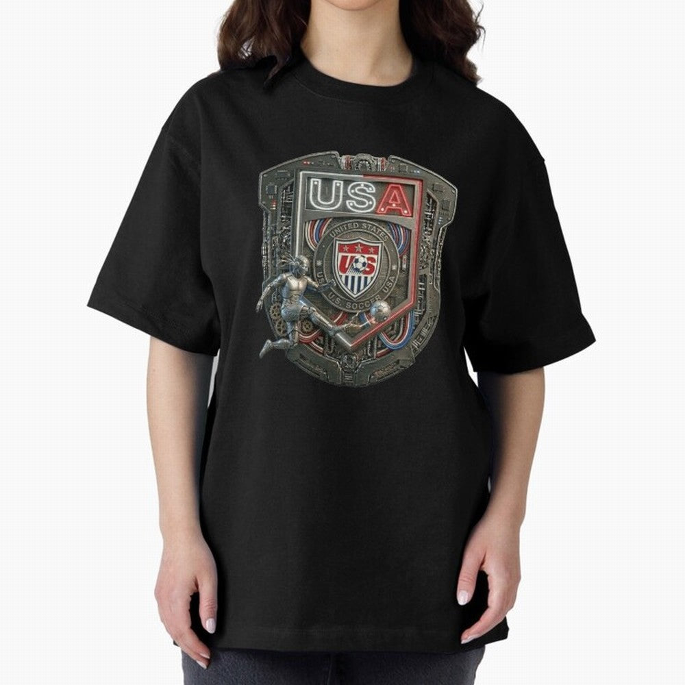 USA SOCCER SHIELD KICKING BALL Classic T-Shirt Stand with FIFA World Cup 2026 USA Canada Mexico for Fans of Messi, CR7 and Mbappe and England, France and Netherlands, Bringing Match Day Excitement, Supporter Culture, Golden Goals and Global