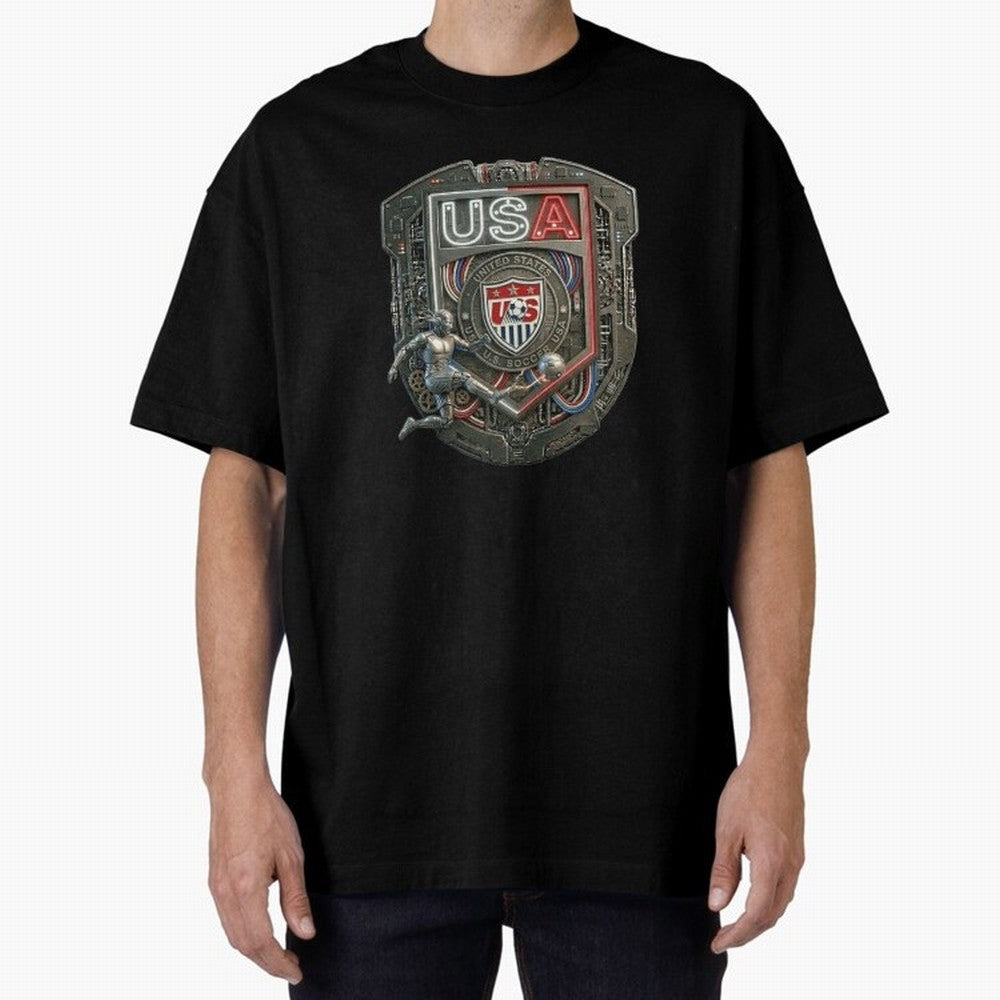 USA SOCCER SHIELD KICKING BALL Classic T-Shirt Stand with FIFA World Cup 2026 USA Canada Mexico for Fans of Messi, CR7 and Mbappe and England, France and Netherlands, Bringing Match Day Excitement, Supporter Culture, Golden Goals and Global