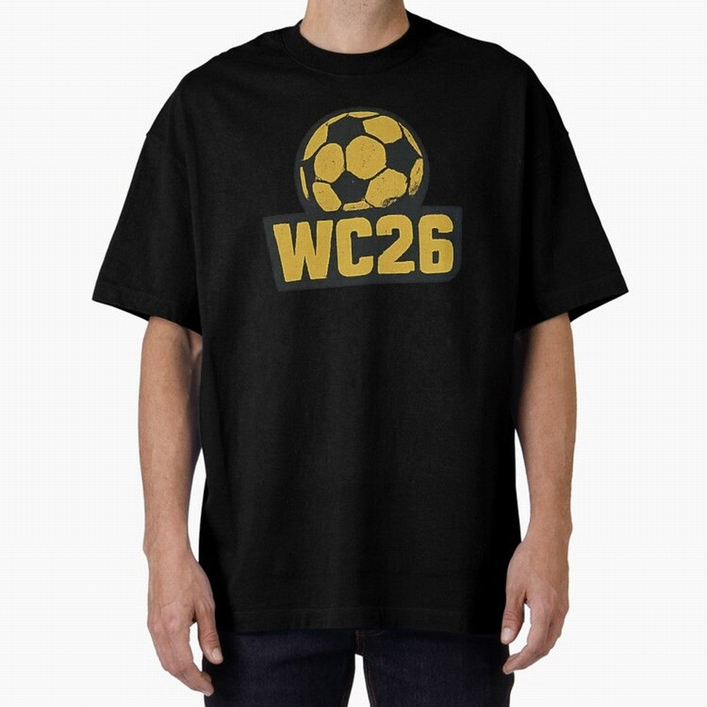 WC26 Soccer Ball Vintage Football Fan Design Classic T-Shirt Support Iconic Players in FIFA World Cup 2026 Group Stage Driven by Cristiano Ronaldo, Portugal Energy, Sports Nostalgia, International Competition, Famous Players and Unforgettable