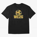 WC26 Soccer Ball Vintage Football Fan Design Classic T-Shirt Support Iconic Players in FIFA World Cup 2026 Group Stage Driven by Cristiano Ronaldo, Portugal Energy, Sports Nostalgia, International Competition, Famous Players and Unforgettable