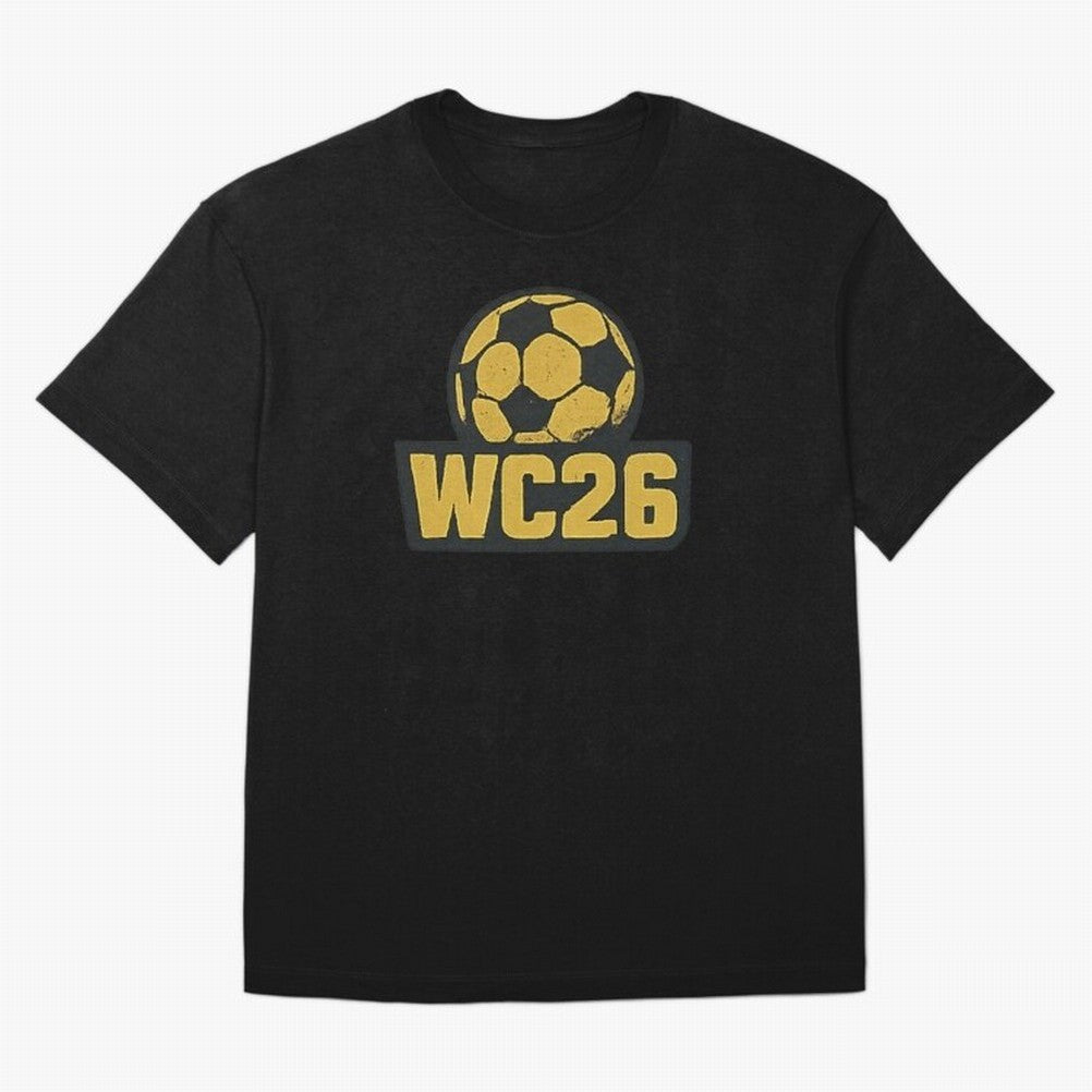 WC26 Soccer Ball Vintage Football Fan Design Classic T-Shirt Support Iconic Players in FIFA World Cup 2026 Group Stage Driven by Cristiano Ronaldo, Portugal Energy, Sports Nostalgia, International Competition, Famous Players and Unforgettable