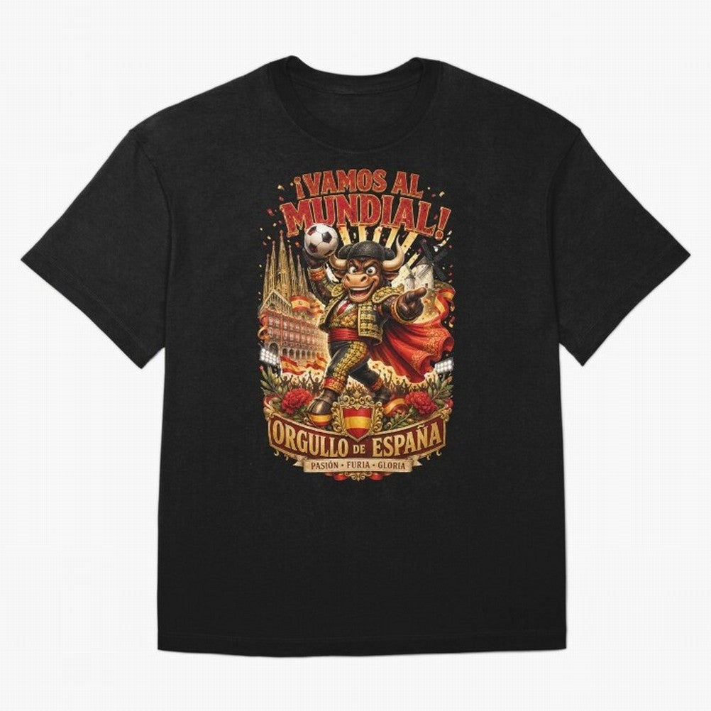 Spain World Cup 2026 Bull Fan Art Classic T-Shirt Discover Global Football Passion for FIFA World Cup 2026, Made for Messi and Cristiano Ronaldo, Spain and Netherlands, Football History, Final Match Energy, Crowd Noise and Once in a Lifetime