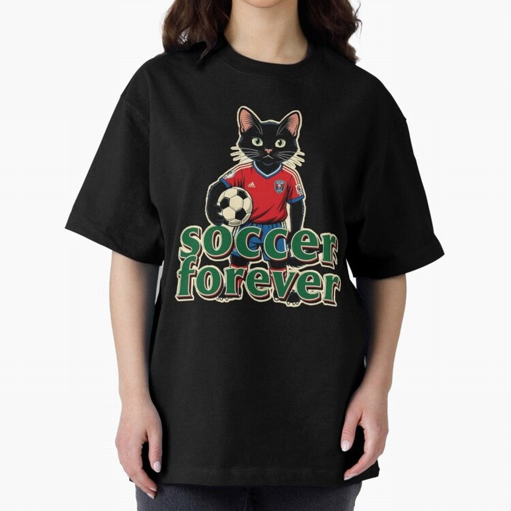 Soccer Forever Retro Cat Classic T-Shirt Get Ready for the FIFA World Cup 2026 USA Canada Mexico Journey through Mbappe and Neymar Highlights, Argentina Pride, Vintage Soccer Flavor, Modern Football Stars, National Flags and Final Night Emotion;