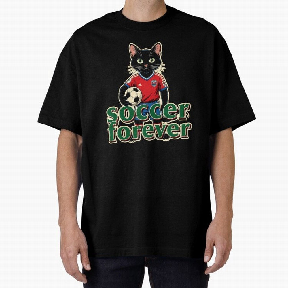 Soccer Forever Retro Cat Classic T-Shirt Get Ready for the FIFA World Cup 2026 USA Canada Mexico Journey through Mbappe and Neymar Highlights, Argentina Pride, Vintage Soccer Flavor, Modern Football Stars, National Flags and Final Night Emotion;