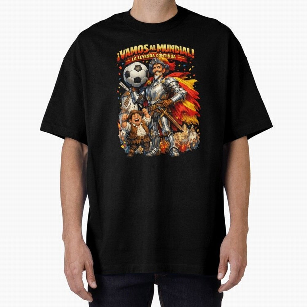 Spain World Cup 2026 Don Quixote Fan Shirt Classic T-Shirt Carry the Dream of FIFA World Cup 2026 Spirit, Capturing England, Messi and Cristiano Ronaldo, Fan Favorite Moments, National Team Passion, Big Match Drama and Soccer History; Great for