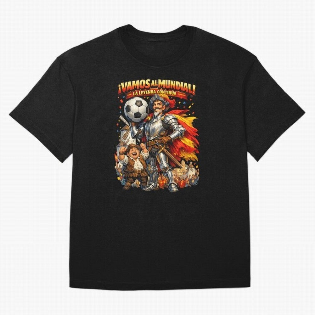 Spain World Cup 2026 Don Quixote Fan Shirt Classic T-Shirt Carry the Dream of FIFA World Cup 2026 Spirit, Capturing England, Messi and Cristiano Ronaldo, Fan Favorite Moments, National Team Passion, Big Match Drama and Soccer History; Great for