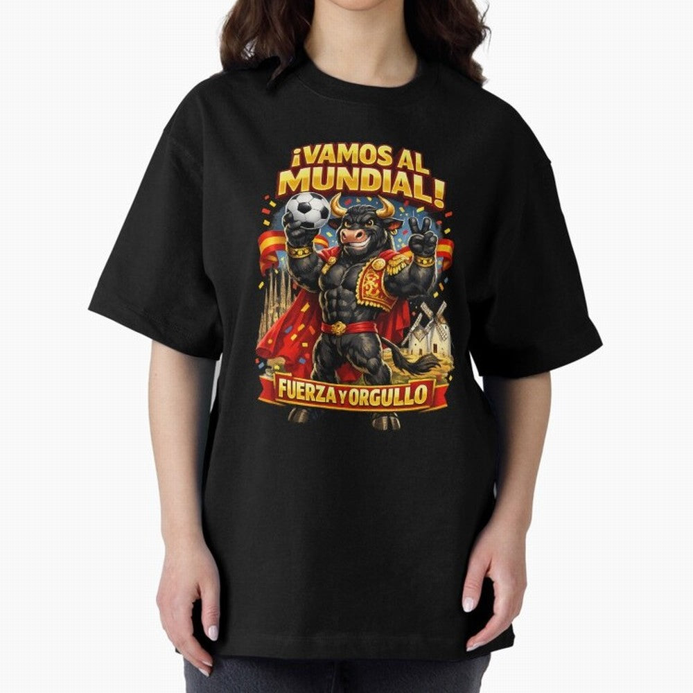 Spain World Cup 2026 Bull Fan Shirt Classic T-Shirt Represent the Passion of Global Football Passion for FIFA World Cup 2026 Group Stage, Built around Messi, Portugal, Spain and Germany, Vintage Soccer Flavor, Modern Football Stars, National Flags