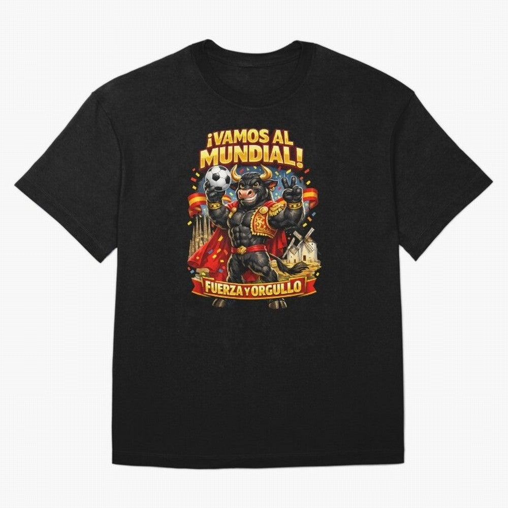Spain World Cup 2026 Bull Fan Shirt Classic T-Shirt Represent the Passion of Global Football Passion for FIFA World Cup 2026 Group Stage, Built around Messi, Portugal, Spain and Germany, Vintage Soccer Flavor, Modern Football Stars, National Flags