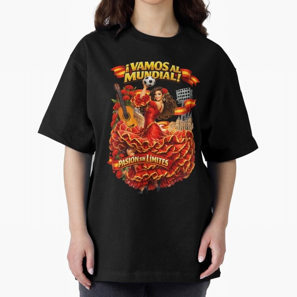 Spanish Flamenco Football Fan Shirt ¨C Unique World Cup 2026 Supporter Design Classic T-Shirt Follow the Final Road of FIFA World Cup 2026 USA Canada Mexico Centered on Messi, Neymar and Mbappe, Brazil, Portugal and Argentina Energy, Retro Football