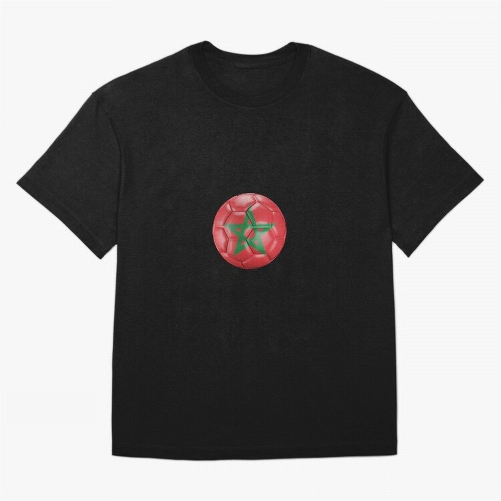 Morocco Ball Classic T-Shirt Bring Match Day Fire to the FIFA World Cup 2026 USA Canada Mexico Journey through Messi, CR7 and Mbappe Highlights, France Pride, Classic Soccer Heritage, Championship Pressure, Fan Loyalty and International Pride;