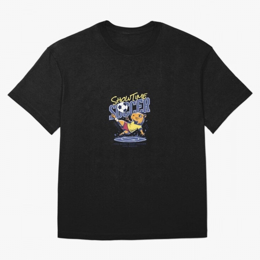 Capybara Soccer Showdown - Showtime World Cup Classic T-Shirt Bring Trophy Dreams to FIFA World Cup 2026 USA Canada Mexico for Fans of Messi, Neymar and Mbappe and Spain and Netherlands, Bringing Worldwide Fan Energy, Dramatic Goals, Stadium Lights