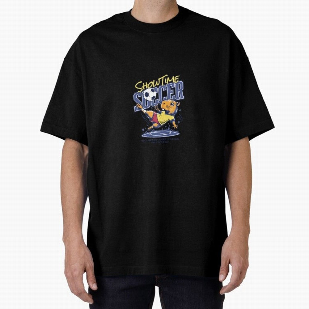 Capybara Soccer Showdown - Showtime World Cup Classic T-Shirt Bring Trophy Dreams to FIFA World Cup 2026 USA Canada Mexico for Fans of Messi, Neymar and Mbappe and Spain and Netherlands, Bringing Worldwide Fan Energy, Dramatic Goals, Stadium Lights