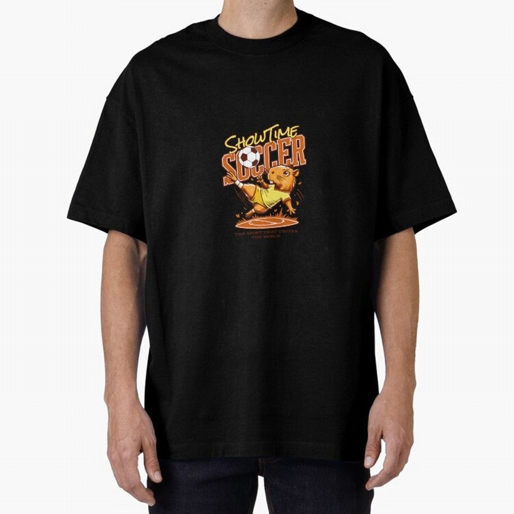 Capybara Playing Soccer Football Yellow Vibes Classic T-Shirt Bring World Football Passion into Match Day Hype around FIFA World Cup 2026 Group Stage, Haaland and Mbappe, Argentina, Champion Mindset, Group Stage Buzz, Knockout Tension and