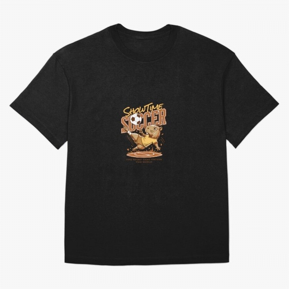Capybara Playing Soccer Football Vibes Classic T-Shirt Bring the FIFA World Cup 2026 USA Canada Mexico Journey through Cristiano Ronaldo Highlights, Brazil, Portugal and Argentina Pride, Stadium Memories, Football Loyalty, International Chants and