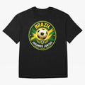Vibrant and Elegant Brazil Soccer Emblem Classic T-Shirt Spotlight Match Day Hype around FIFA World Cup 2026 Group Stage, Cristiano Ronaldo, Haaland and CR7, England and Germany, Football Passion, Legendary Performances, Festival Vibes and