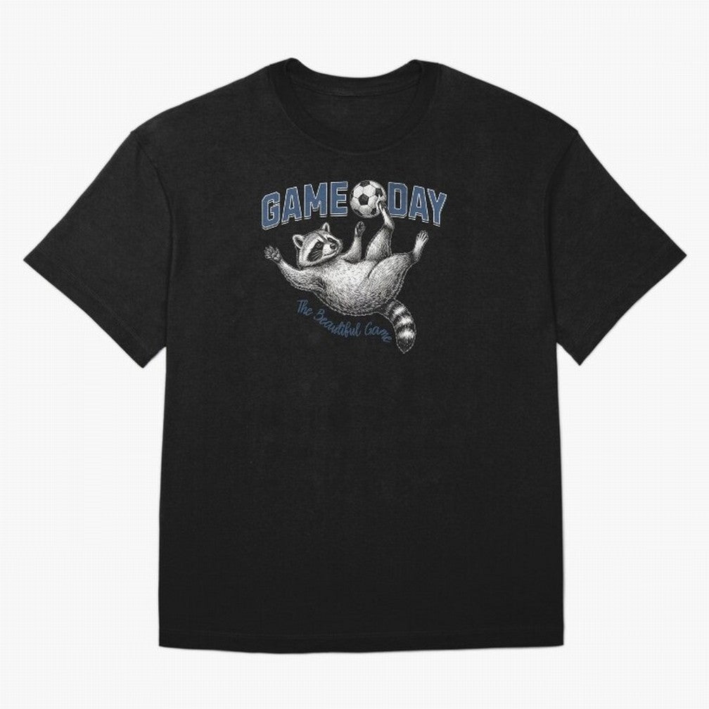 Raccoon Soccer Game Day The Beautiful Game Classic T-Shirt Carry the Colors and Pride of FIFA World Cup 2026 Group Stage Centered on Messi, France and Portugal Energy, Stadium Chants, National Pride, Trophy Dreams and Unforgettable Football