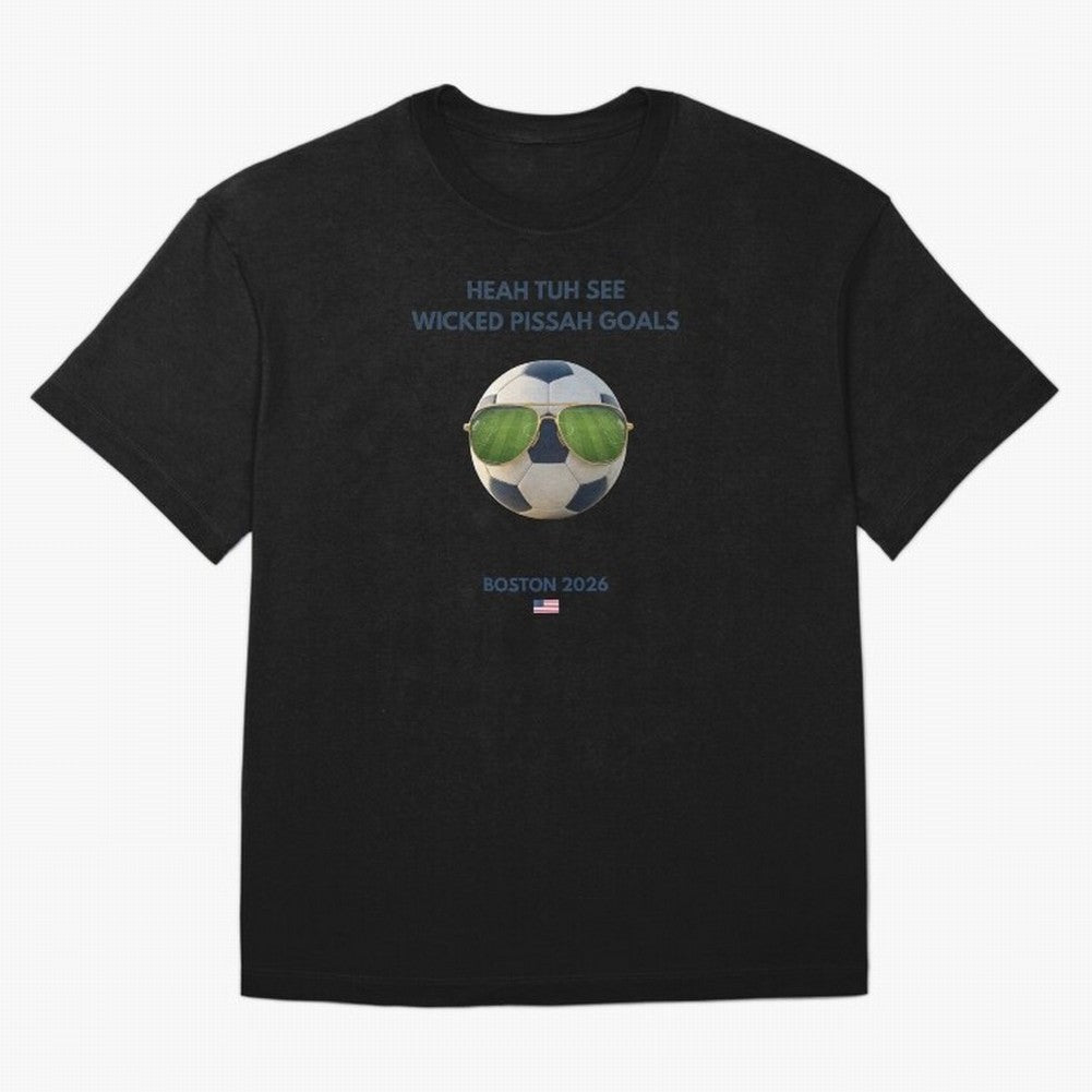 WC26 Hosting City: Boston | Fun and Smart Soccer Fan Gear Classic T-Shirt Support the Legends of FIFA World Cup 2026 USA Canada Mexico for Fans of Mbappe and Neymar and Spain, Bringing Football History, Final Match Energy, Crowd Noise and Once in a