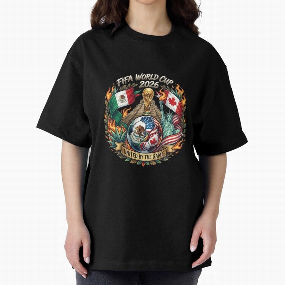 United By The Game 2026 Art Classic T-Shirt Build Match Day Hype around FIFA World Cup 2026 USA Canada Mexico, Cristiano Ronaldo, Haaland and CR7, Argentina, Retro Football Energy, Iconic Rivalries, Trophy Chase Drama and Stadium Atmosphere; Ideal