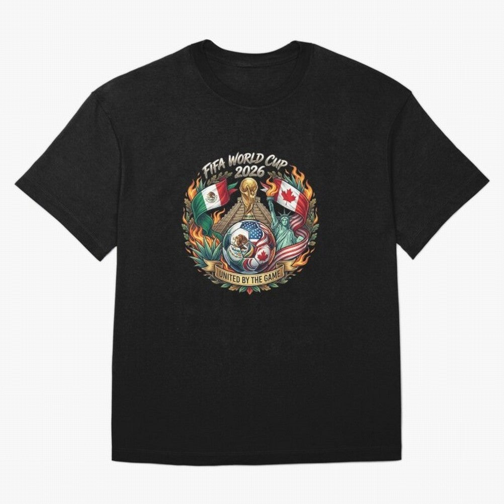 United By The Game 2026 Art Classic T-Shirt Build Match Day Hype around FIFA World Cup 2026 USA Canada Mexico, Cristiano Ronaldo, Haaland and CR7, Argentina, Retro Football Energy, Iconic Rivalries, Trophy Chase Drama and Stadium Atmosphere; Ideal