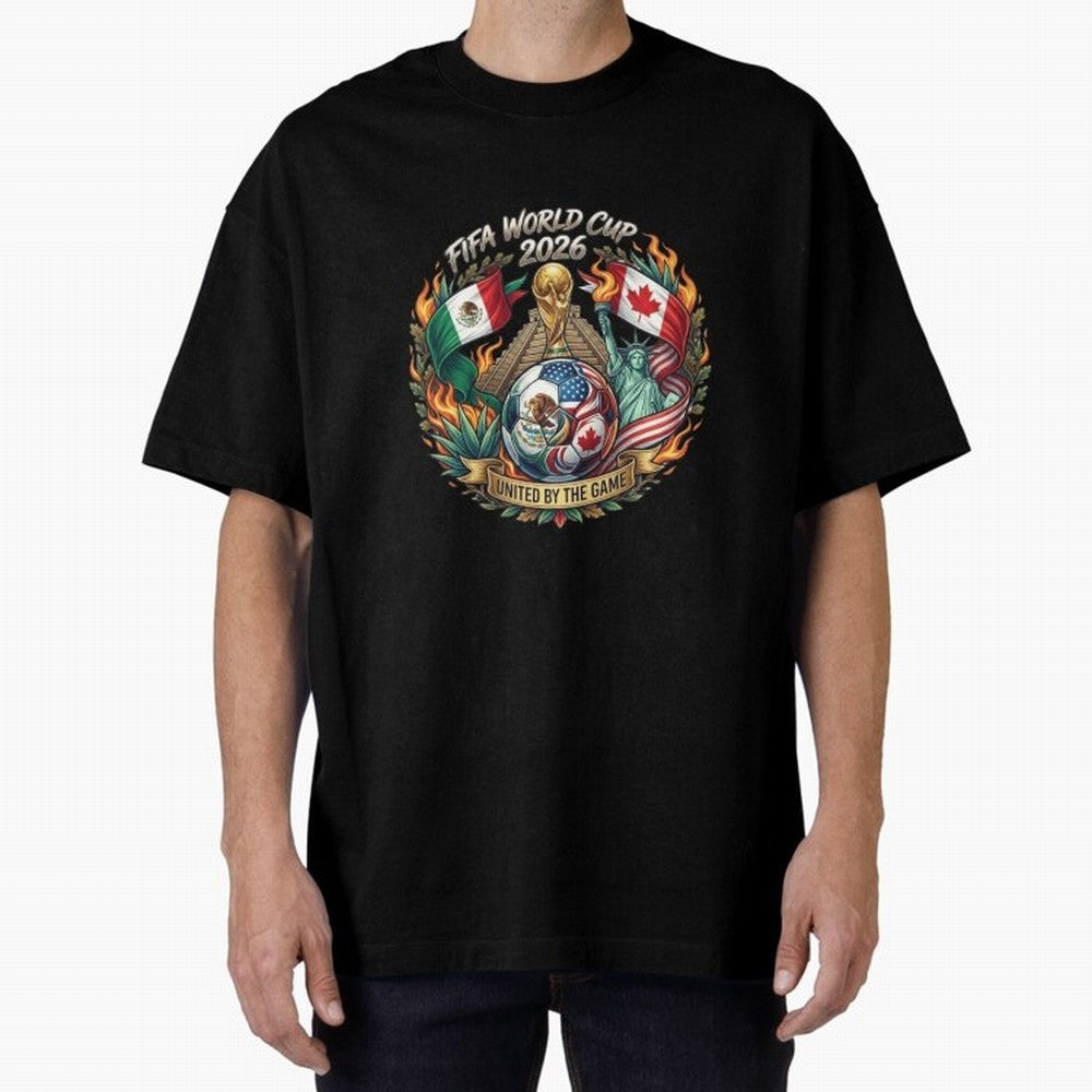 United By The Game 2026 Art Classic T-Shirt Build Match Day Hype around FIFA World Cup 2026 USA Canada Mexico, Cristiano Ronaldo, Haaland and CR7, Argentina, Retro Football Energy, Iconic Rivalries, Trophy Chase Drama and Stadium Atmosphere; Ideal