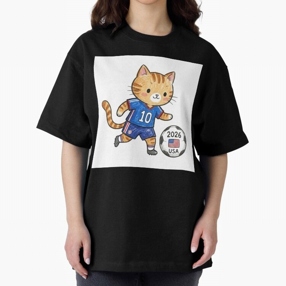 USA Soccer Cat #10 - 2026 World Cup Fan Art Classic T-Shirt Bring International Match Energy to FIFA World Cup 2026 Highlighting Messi and Cristiano Ronaldo, Brazil Energy, Soccer Culture, Superstar Moments, National Team Dreams and Competitive