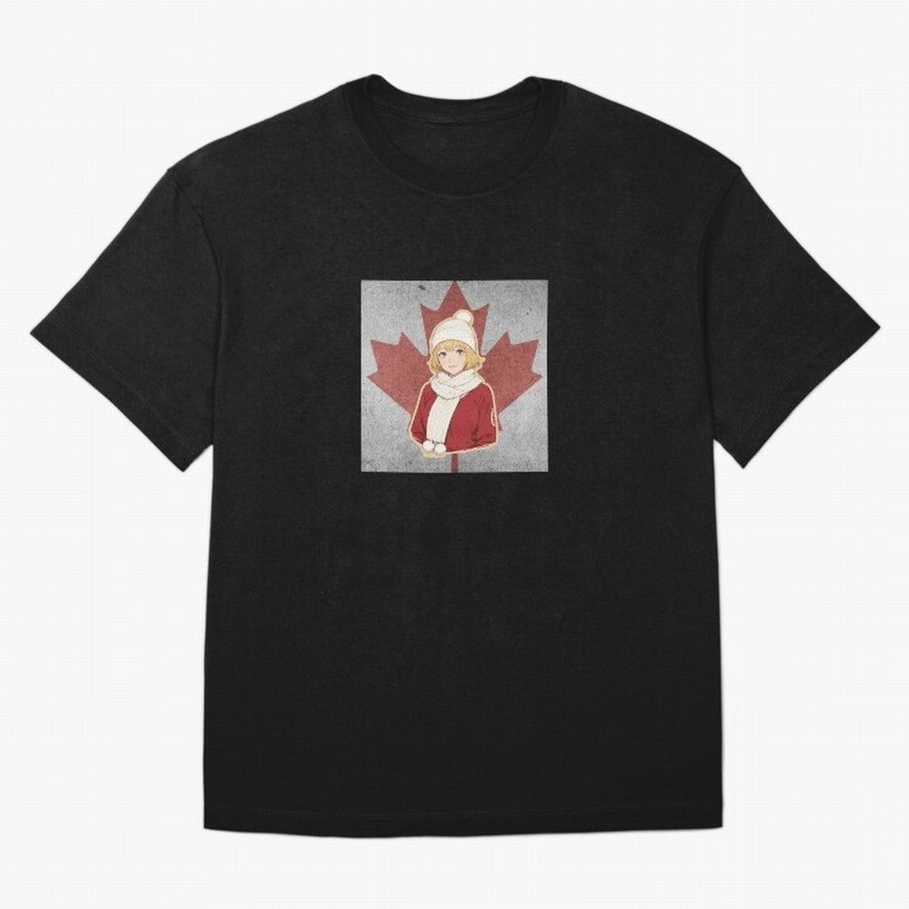 Canada Anime Football Fan Girl World Cup Edition Classic T-Shirt Honor the Football Icons of FIFA World Cup 2026 USA Canada Mexico Spirit, Inspired by Germany, Haaland, Retro Football Energy, Iconic Rivalries, Trophy Chase Drama and Stadium