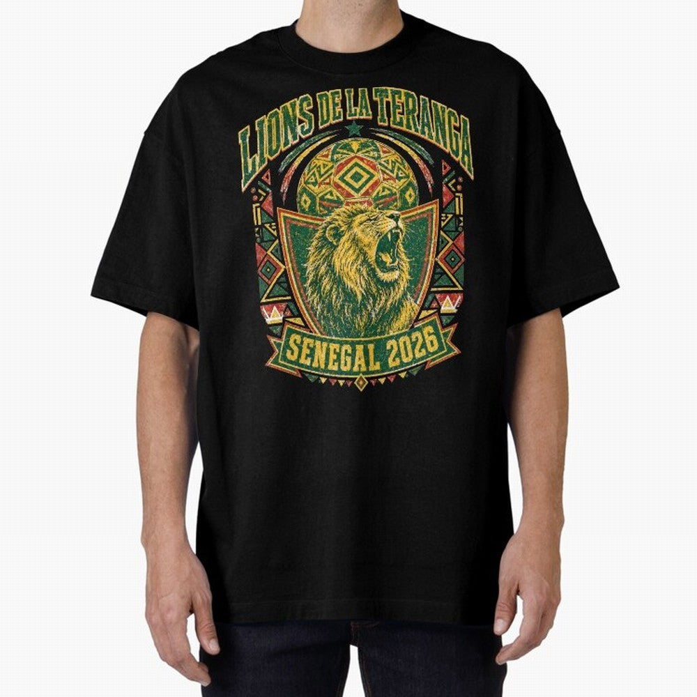 Lions De La Teranga Senegal 2026 World Cup Soccer T-Shirt Classic T-Shirt Show Match Day Excitement for the FIFA World Cup 2026 Group Stage Journey through Messi, Neymar and Mbappe Highlights, Spain and Netherlands Pride, Fan Favorite Moments,