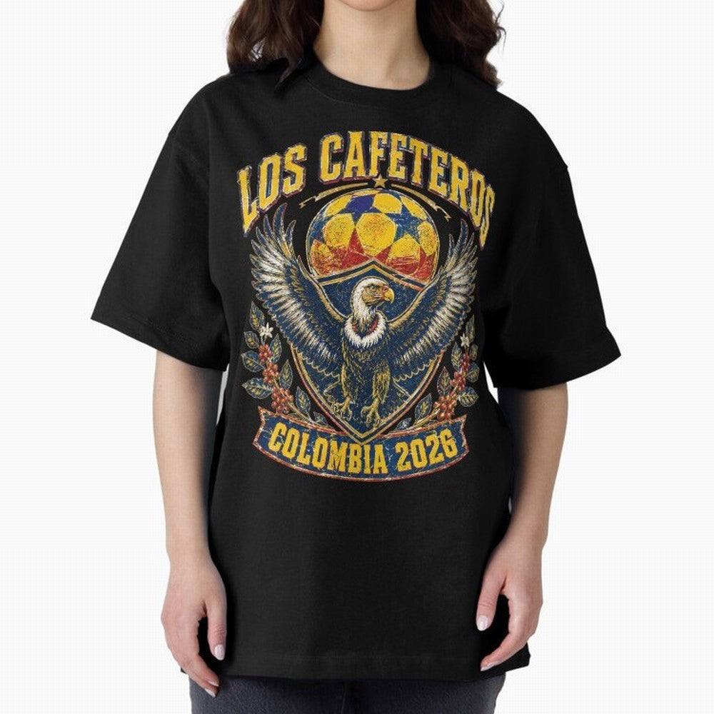 Los Cafeteros Colombia 2026 World Cup Soccer T-Shirt Classic T-Shirt Create FIFA World Cup 2026 USA Canada Mexico Spirit, Featuring Brazil, Portugal and Argentina, Messi, CR7 and Mbappe, Stadium Chants, National Pride, Trophy Dreams and