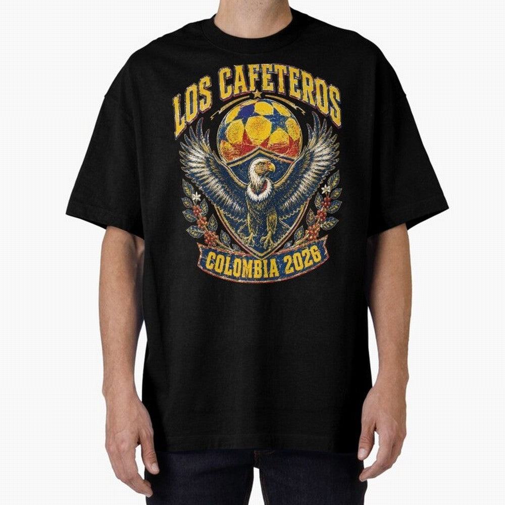 Los Cafeteros Colombia 2026 World Cup Soccer T-Shirt Classic T-Shirt Create FIFA World Cup 2026 USA Canada Mexico Spirit, Featuring Brazil, Portugal and Argentina, Messi, CR7 and Mbappe, Stadium Chants, National Pride, Trophy Dreams and